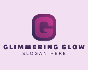 Purple Quote Letter G logo design