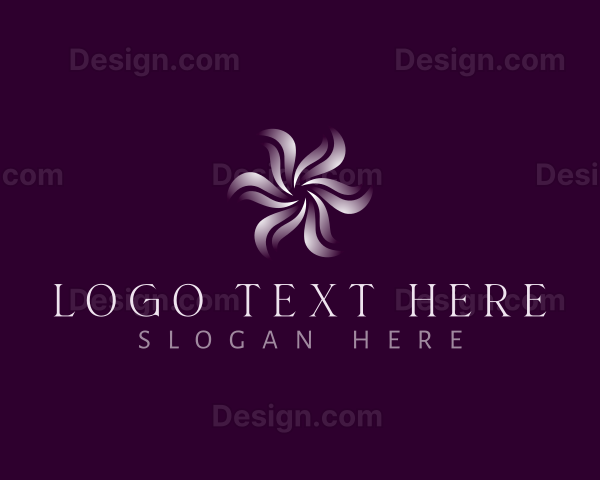 Wellness Floral Swirl Logo