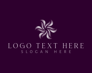 Wellness Floral Swirl Logo