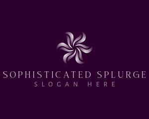 Wellness Floral Swirl logo design