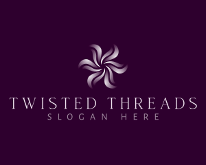 Wellness Floral Swirl logo design
