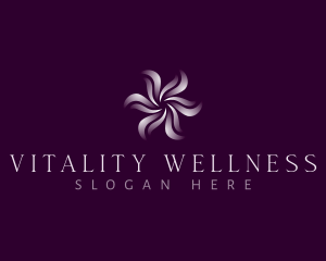 Wellness Floral Swirl logo