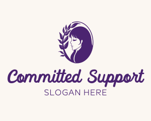 Woman Organic Hair logo design