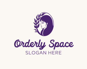 Woman Organic Hair logo design