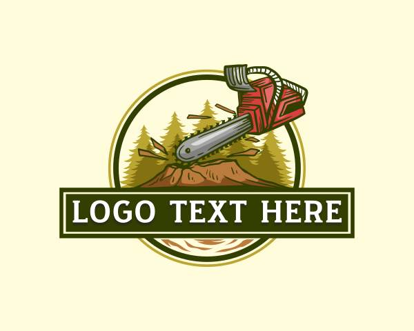 Tree Cutting logo example 2