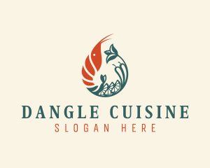 Gourmet Shrimp Cuisine logo design