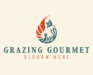 Gourmet Shrimp Cuisine logo design