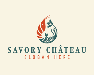 Gourmet Shrimp Cuisine logo design