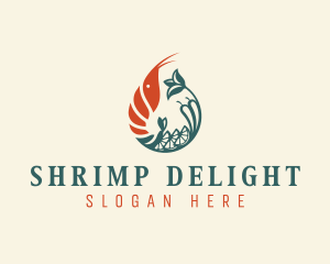 Gourmet Shrimp Cuisine logo design