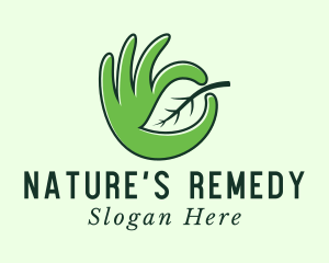 Leaf Farmer Hand logo design