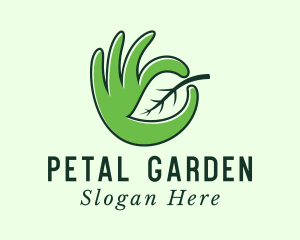 Leaf Farmer Hand logo design