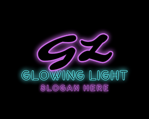 Neon Club Pub Bar logo design