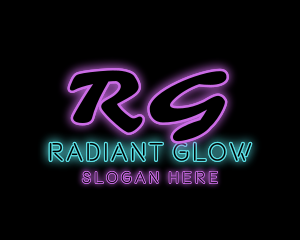 Neon Club Pub Bar logo design