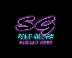 Neon Club Pub Bar logo design