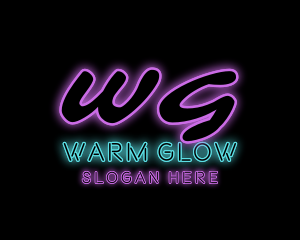 Neon Club Pub Bar logo design