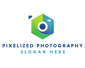 Abstract Hexagon Photography logo design