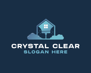 Home Cleaning Squeegee logo design