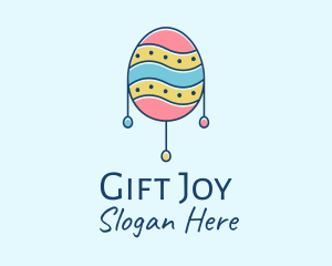 Pastel Easter Egg logo design