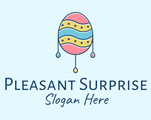 Pastel Easter Egg logo design