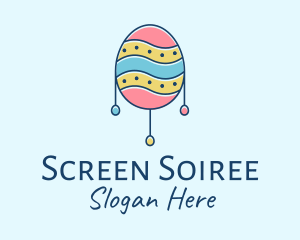 Pastel Easter Egg logo design