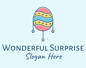 Pastel Easter Egg logo design