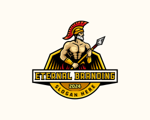 Greek God Spartan logo