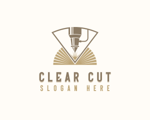 Industrial  Laser Cutter Repairman logo design