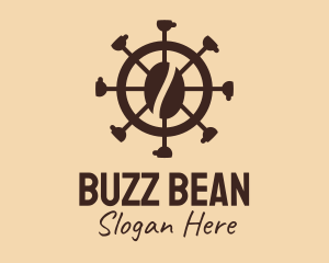 Coffee Bean Wheel  logo design