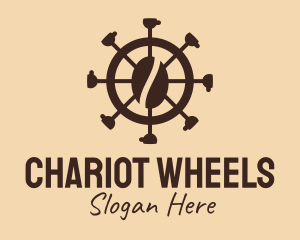 Coffee Bean Wheel  logo design