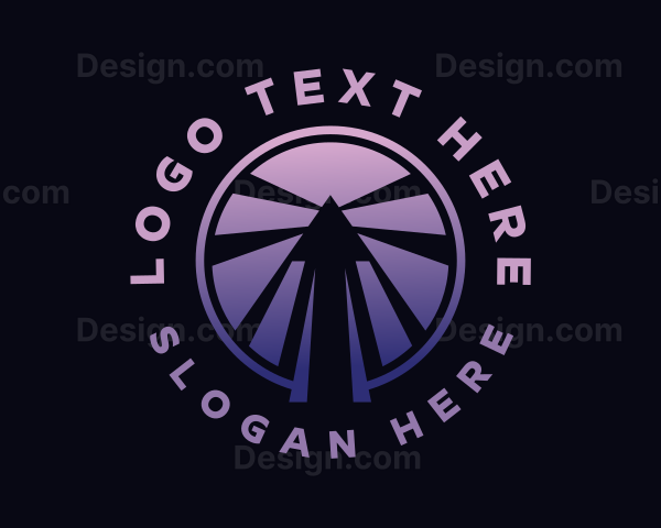 Gradient Purple Arrow Logo