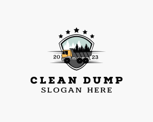 Dump Truck Shield logo design