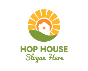 Sunset House Village logo design