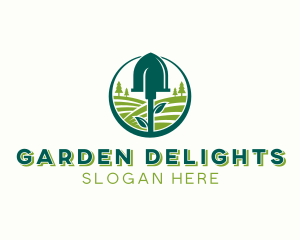 Tree Planting Shovel logo design