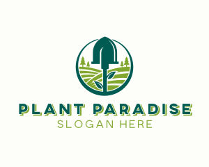 Tree Planting Shovel logo design