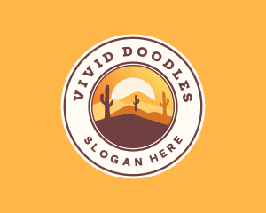 West Desert Landscape logo design