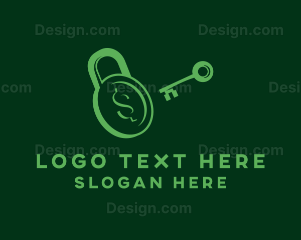 Padlock Key Dollar Logo