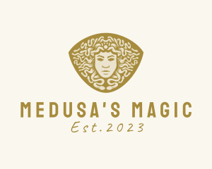 Medusa Gorgon Crest logo design