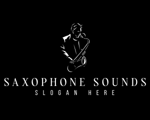 Classical Saxophone Musician logo