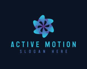 Tech Motion Fan logo design