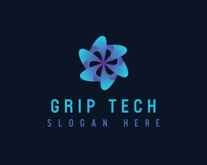 Tech Motion Fan logo design