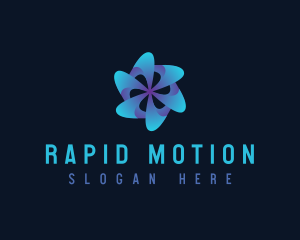 Tech Motion Fan logo design