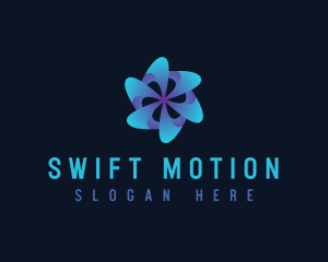 Tech Motion Fan logo design