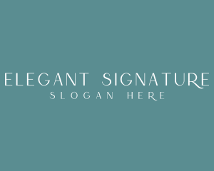 Elegant Cosmetics Business logo design