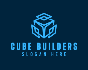 Computer Technology Cube logo design