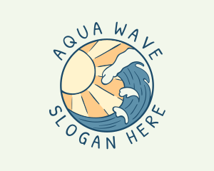 Sunny Tsunami Wave logo
