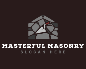 Masonry Trowel Construction logo design