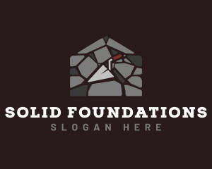 Masonry Trowel Construction logo design