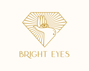 Gold Clairvoyant Eye logo design