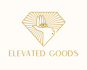 Gold Clairvoyant Eye logo design