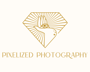 Gold Clairvoyant Eye logo design